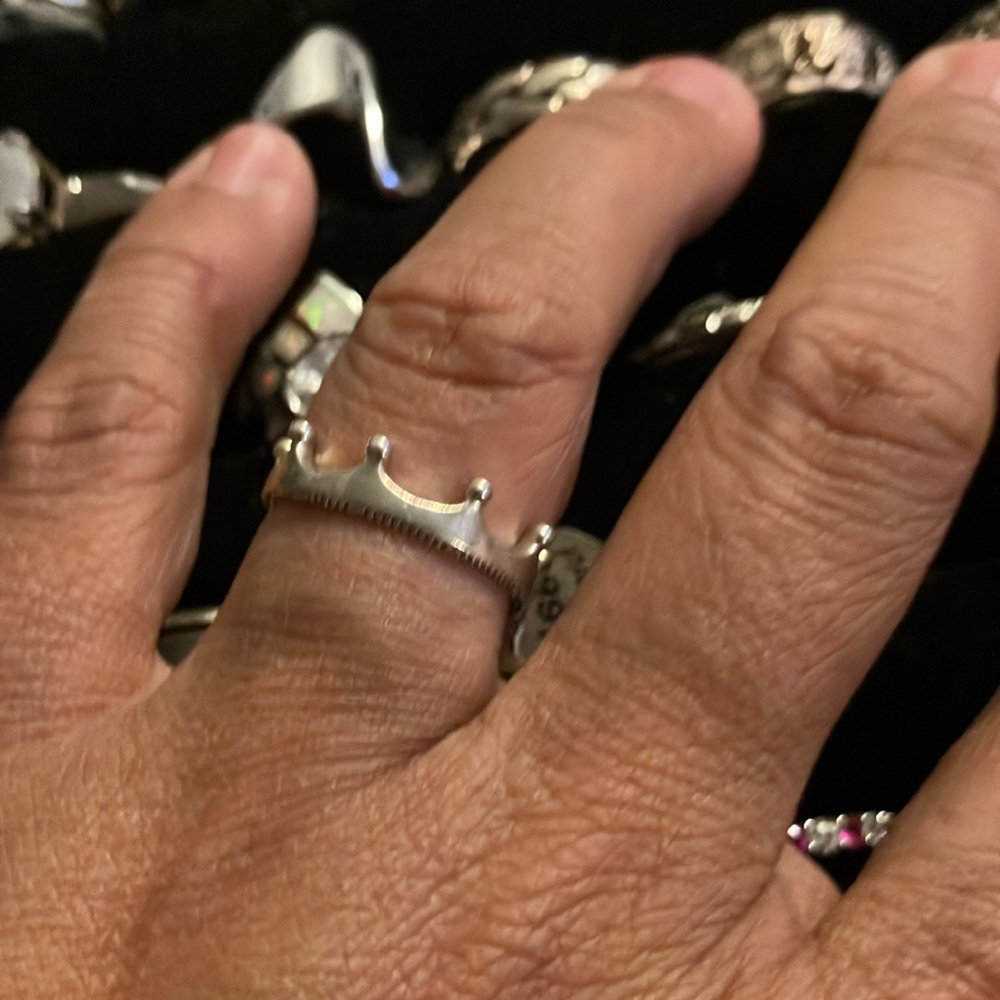 Pandora Sterling Silver Crown Ring